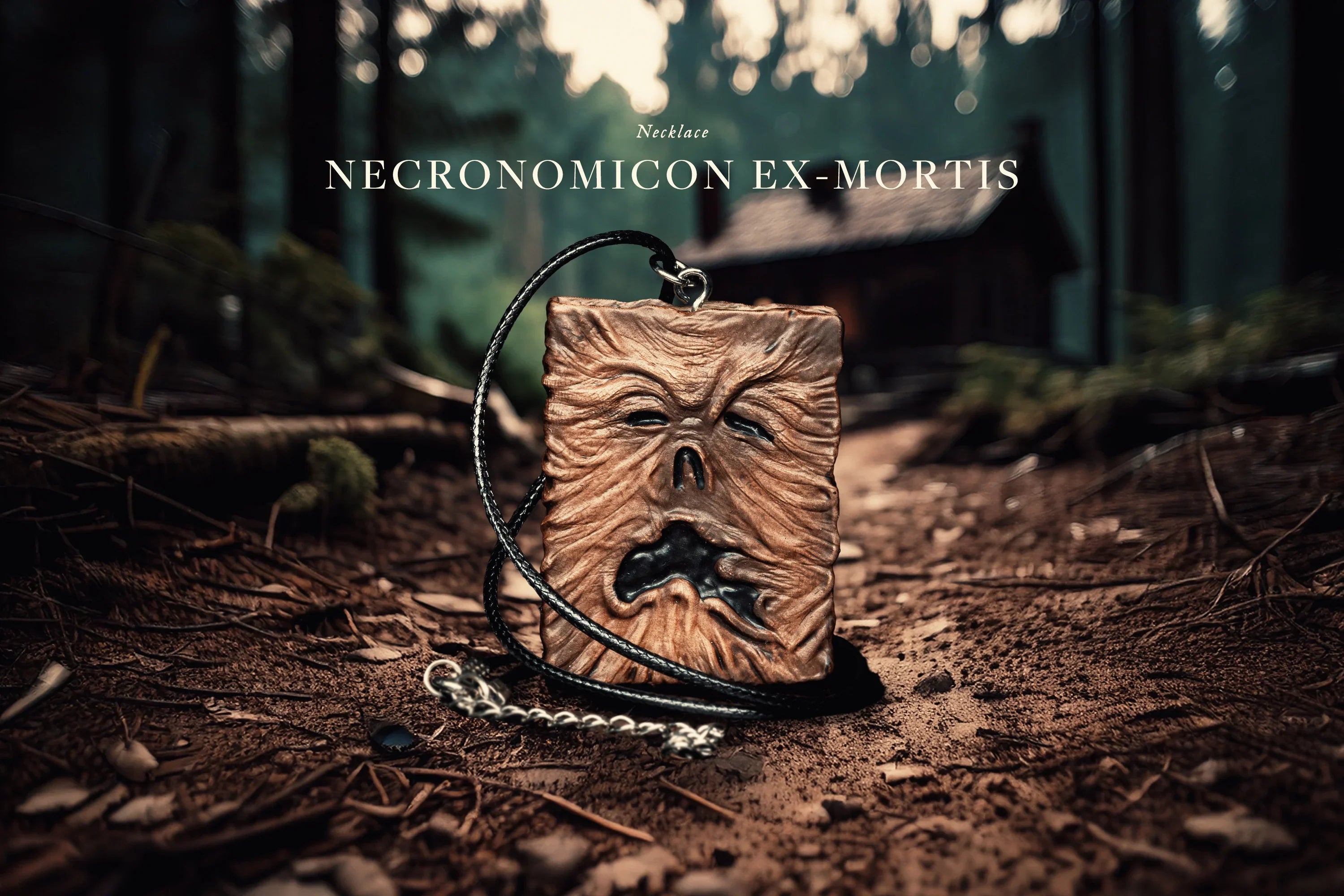 Handmade Necronomicon Ex-Mortis Necklace - The Evil Dead Inspired