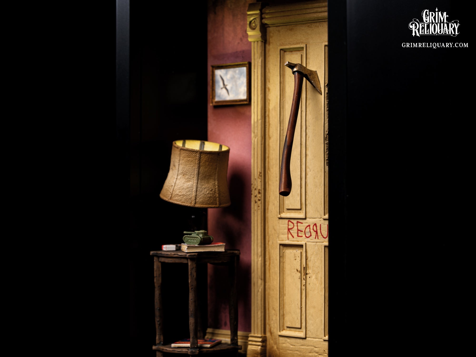 Redrum Door Framed Diorama