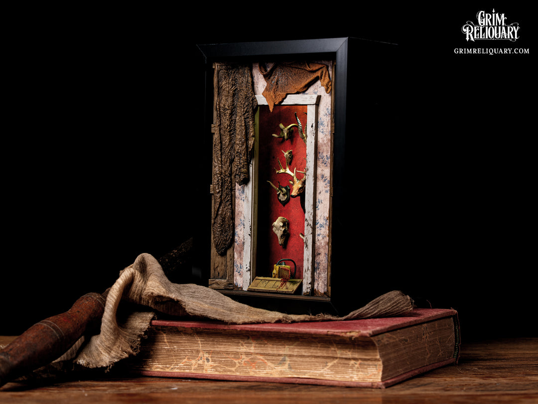 Leatherface Door Framed Diorama