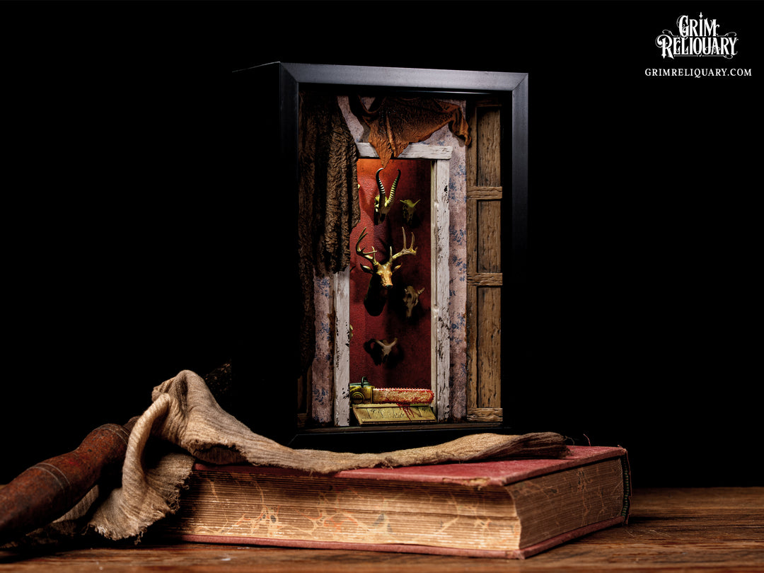 Leatherface Door Framed Diorama