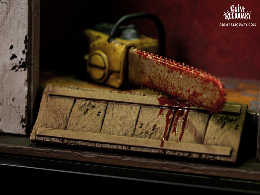 Leatherface Door Framed Diorama
