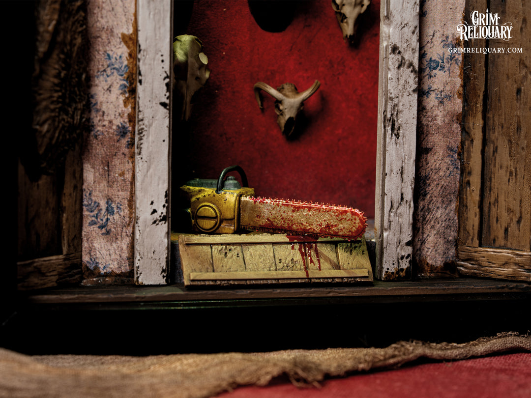 Leatherface Door Framed Diorama