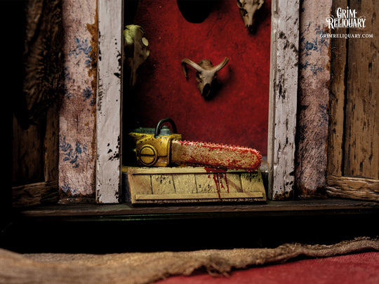 Leatherface Door Framed Diorama