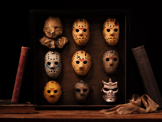 Jason Voorhees Mask Collection Framed Display