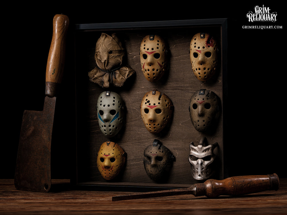 Jason Voorhees Mask Collection Framed Display