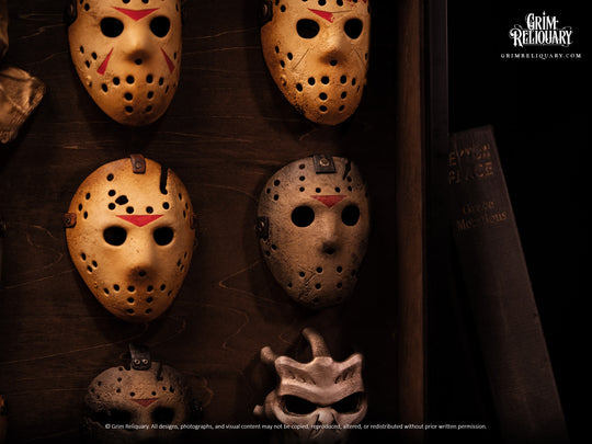 Jason Voorhees Mask Collection Framed Display