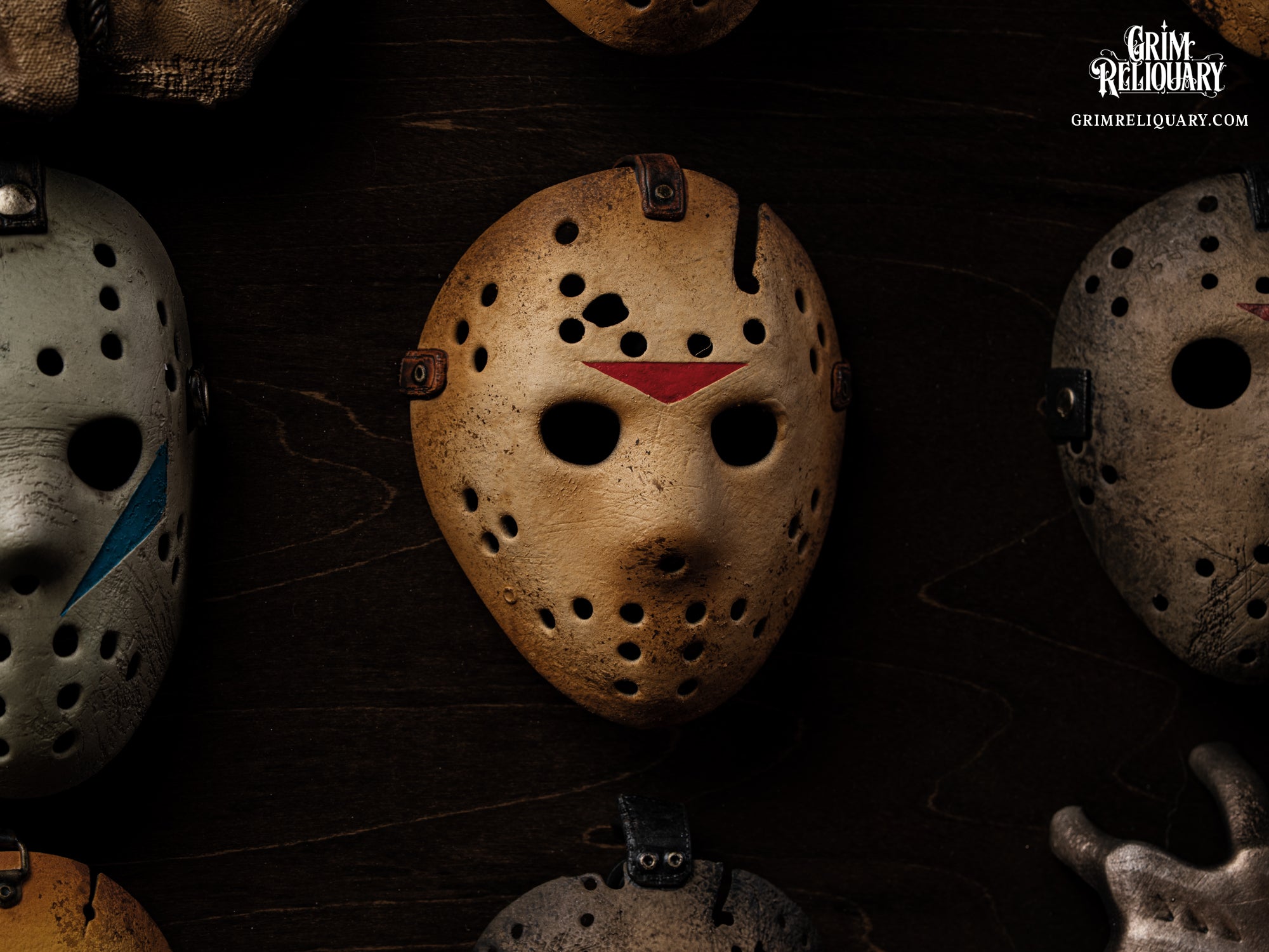 Jason Voorhees Mask Collection Framed Display