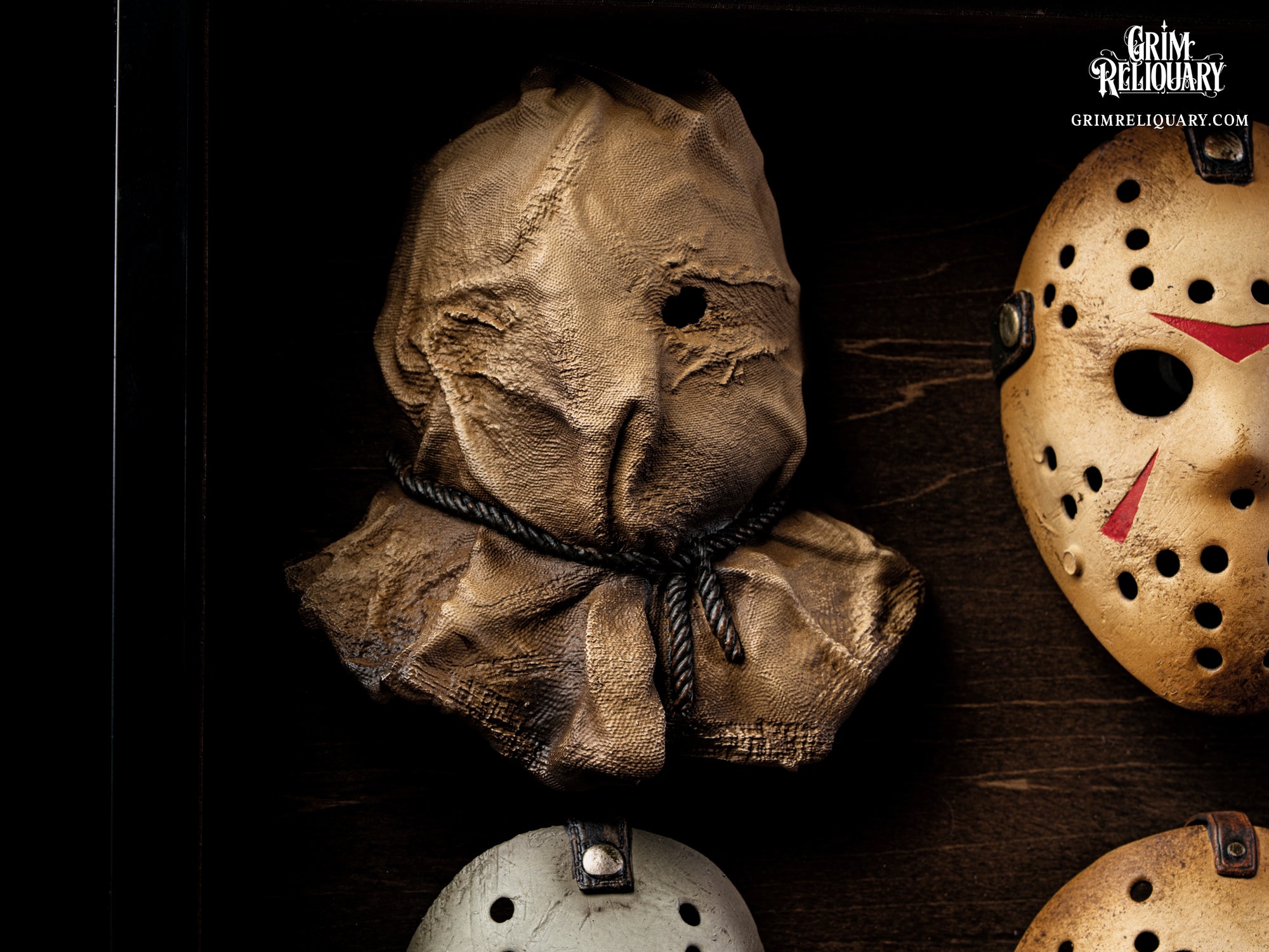Jason Voorhees Mask Collection Framed Display