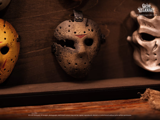 Jason Voorhees Mask Collection Framed Display