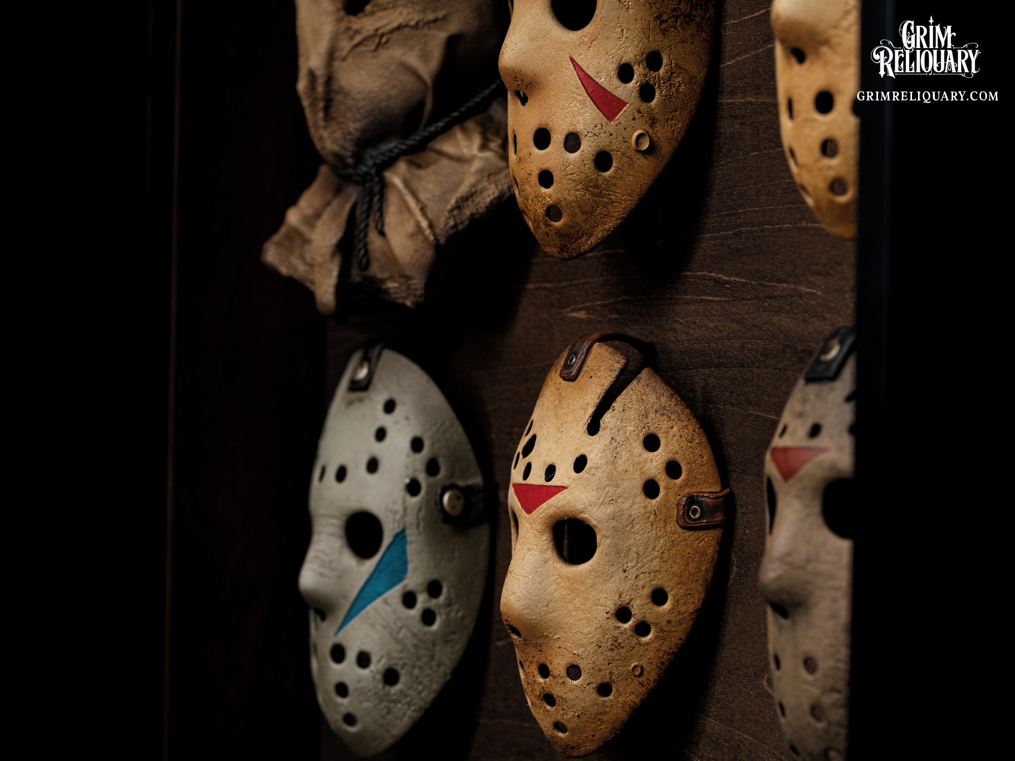 Jason Voorhees Mask Collection Framed Display