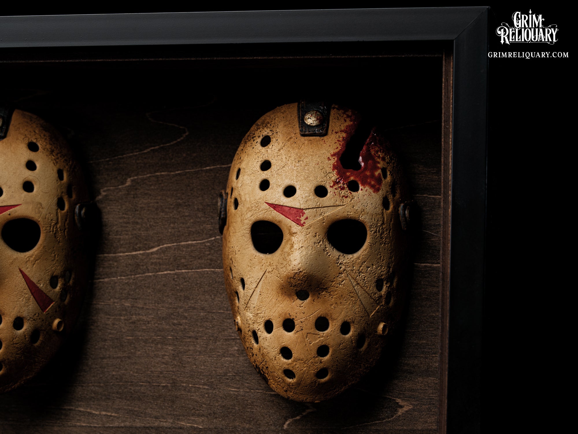Jason Voorhees Mask Collection Framed Display