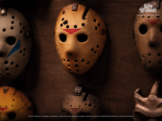 Jason Voorhees Mask Collection Framed Display