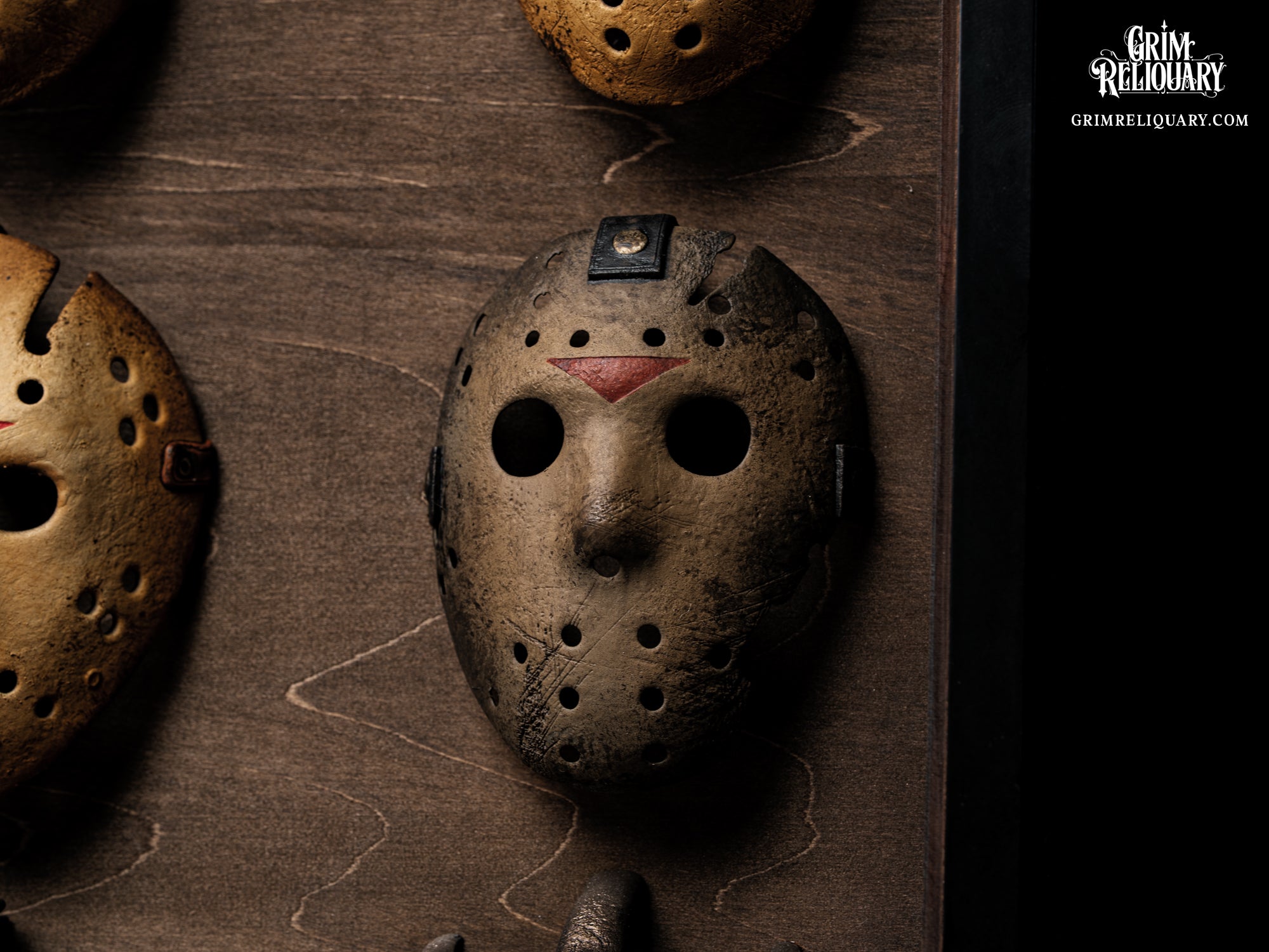 Jason Voorhees Mask Collection Framed Display