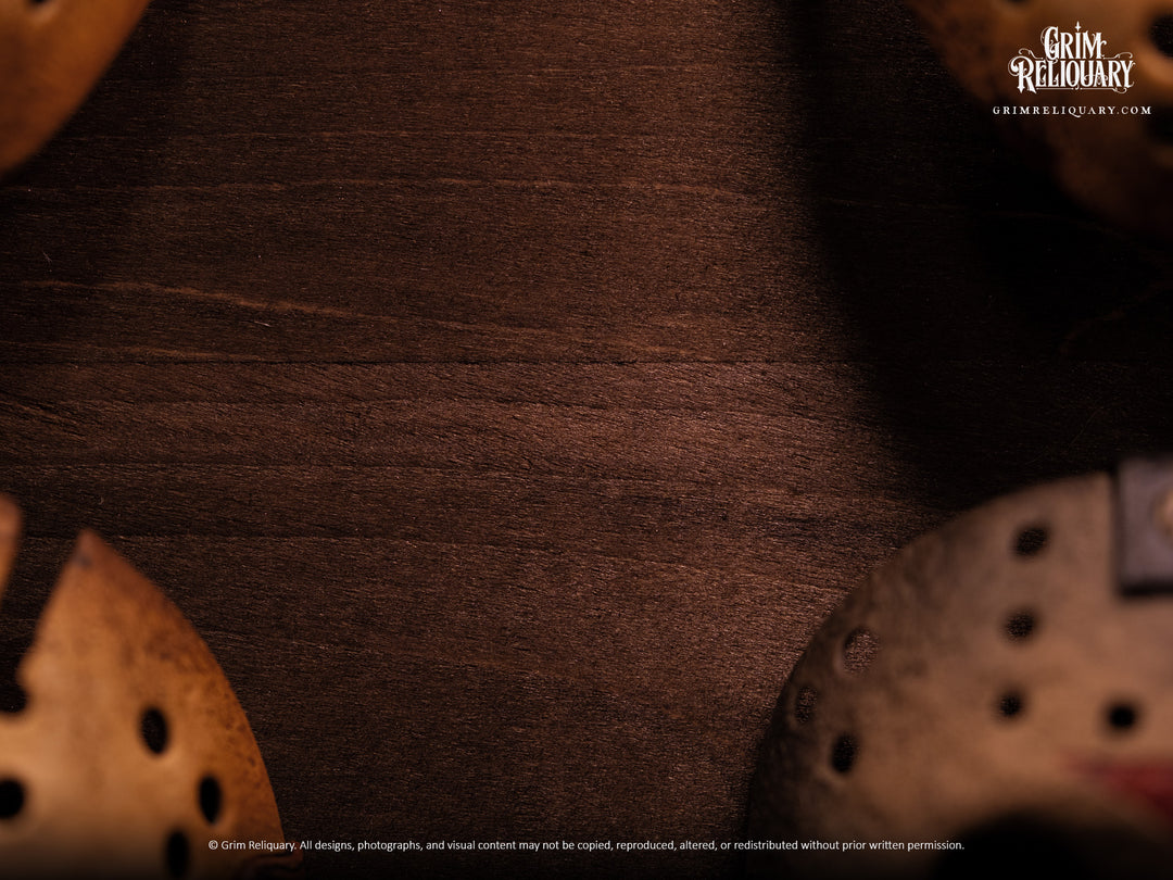 Jason Voorhees Mask Collection Framed Display