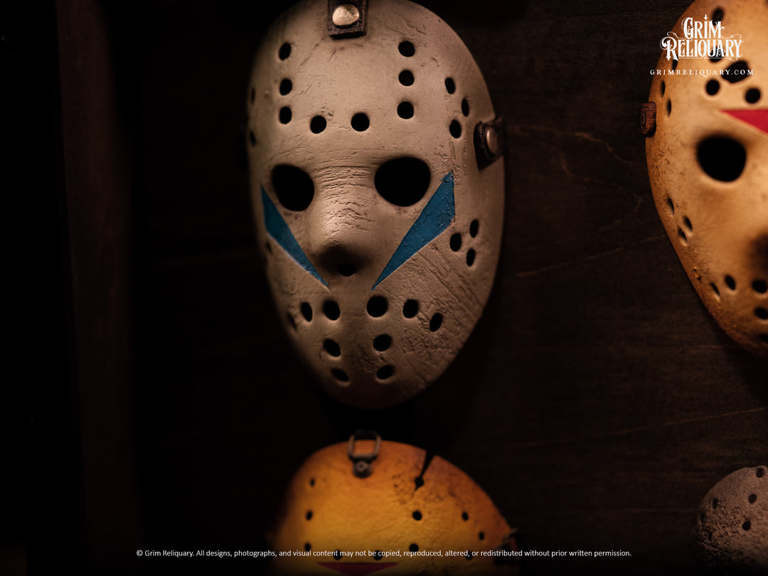 Jason Voorhees Mask Collection Framed Display