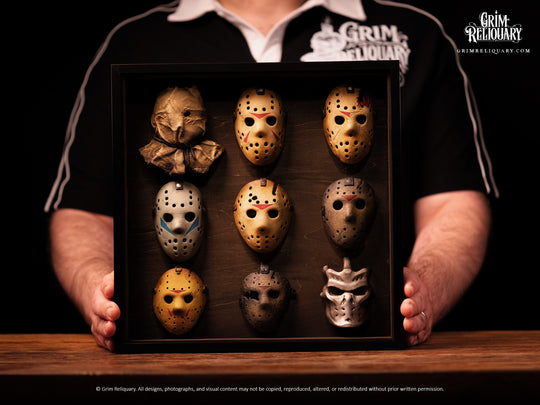 Jason Voorhees Mask Collection Framed Display