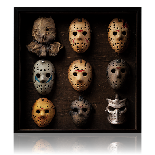 Jason Voorhees Mask Collection Framed Display