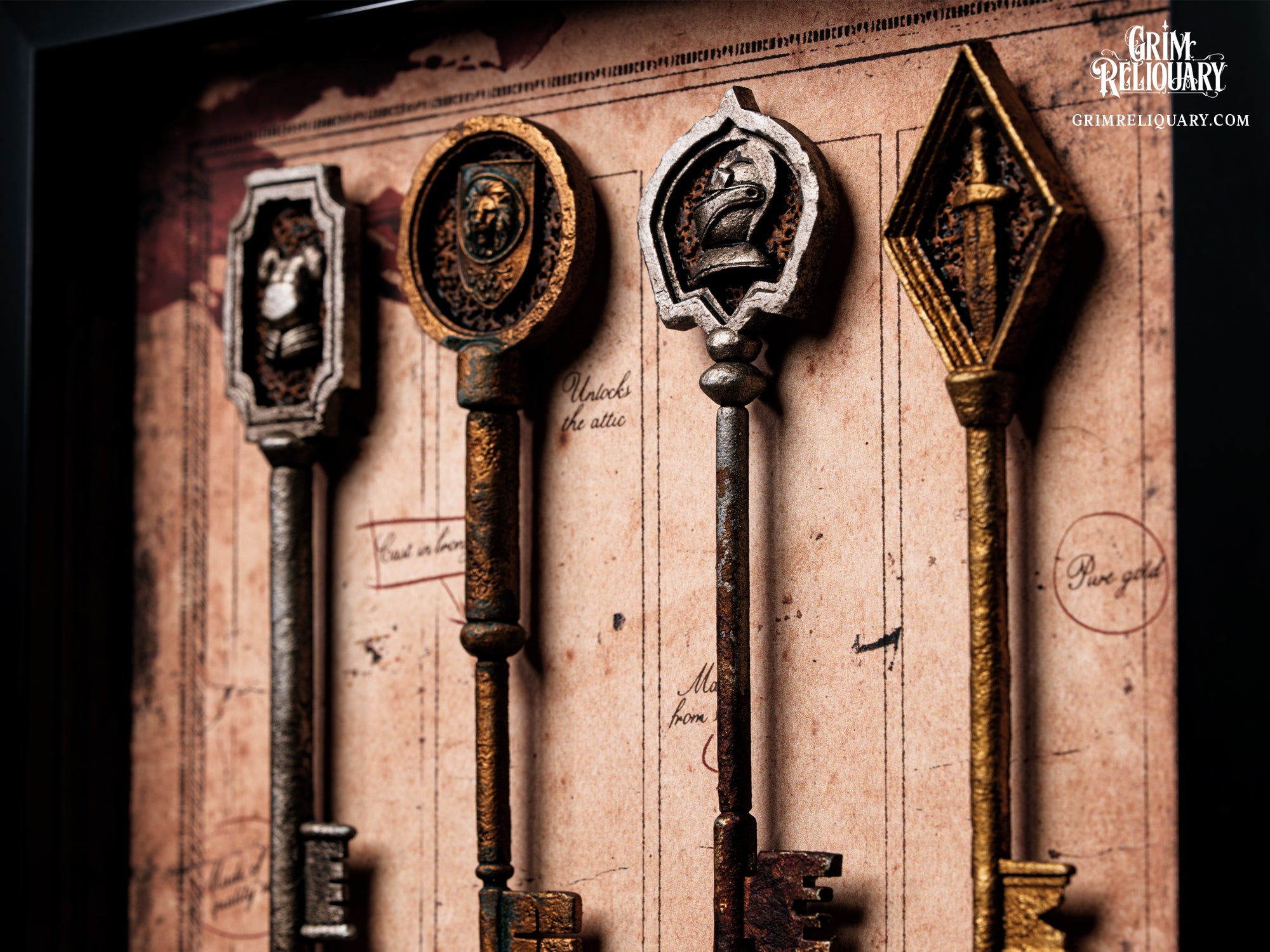 Spencer Mansion Key Collection Framed Display