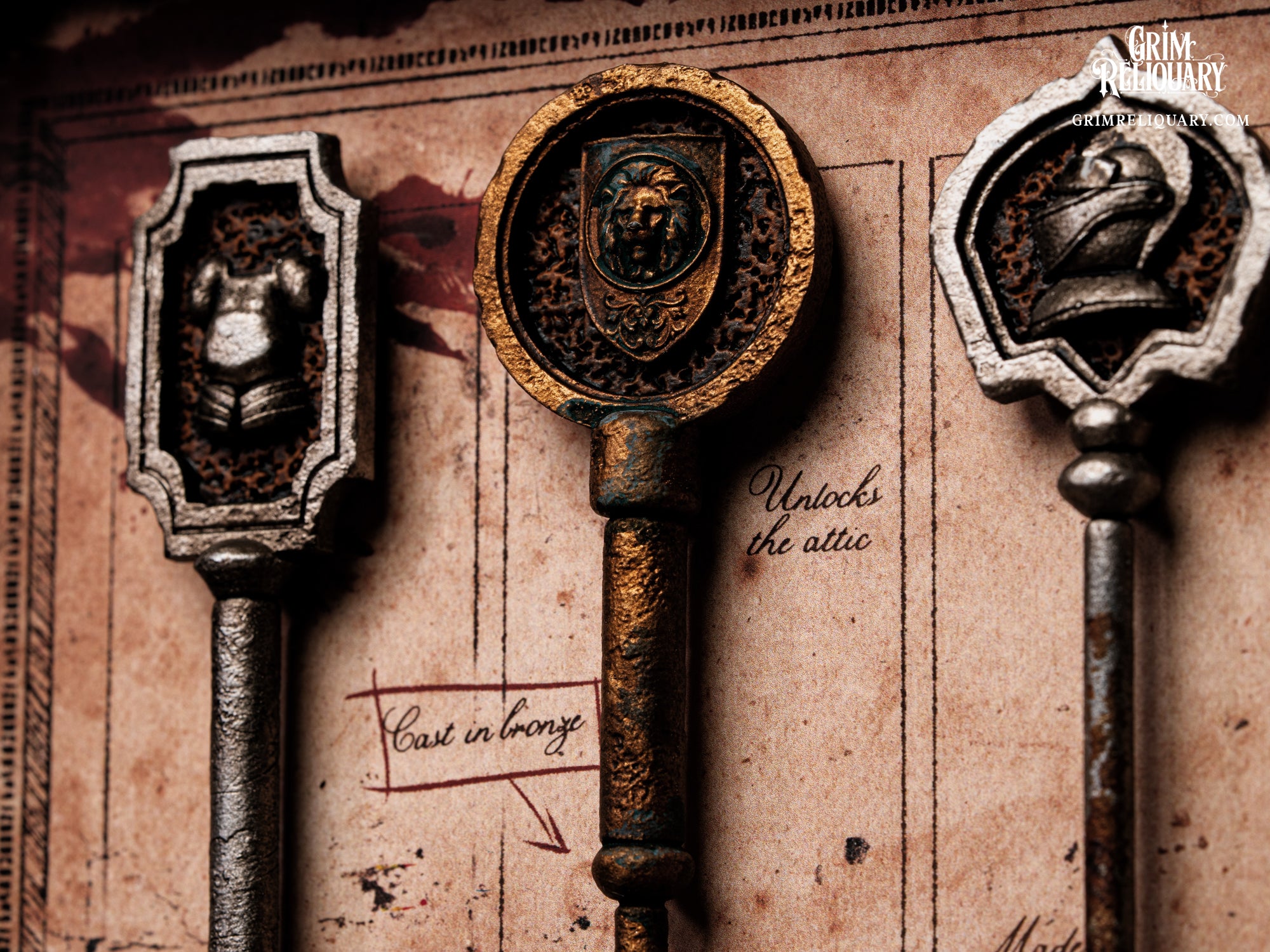 Spencer Mansion Key Collection Framed Display