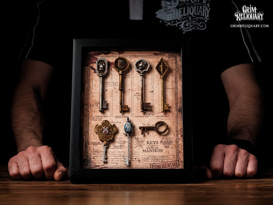 Spencer Mansion Key Collection Framed Display