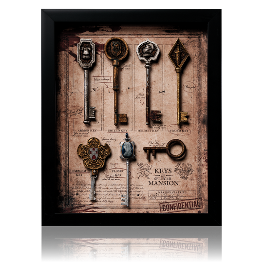 Spencer Mansion Key Collection Framed Display