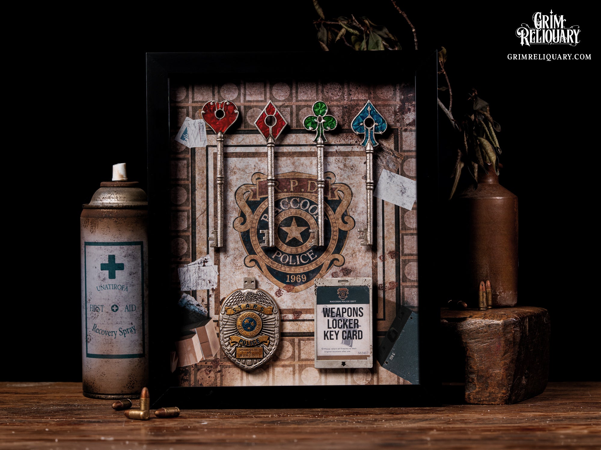 R.P.D. Key Collection Framed Display