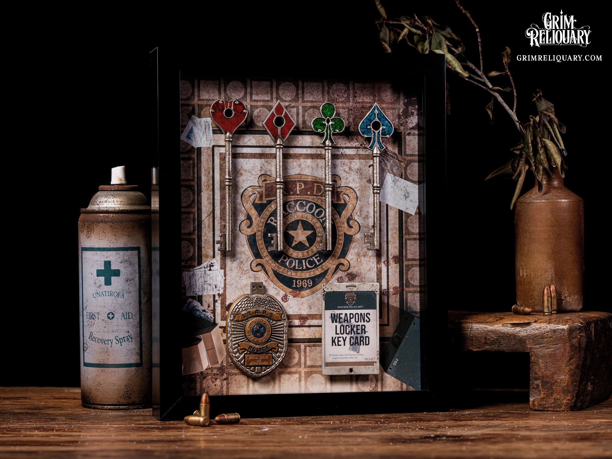 R.P.D. Key Collection Framed Display