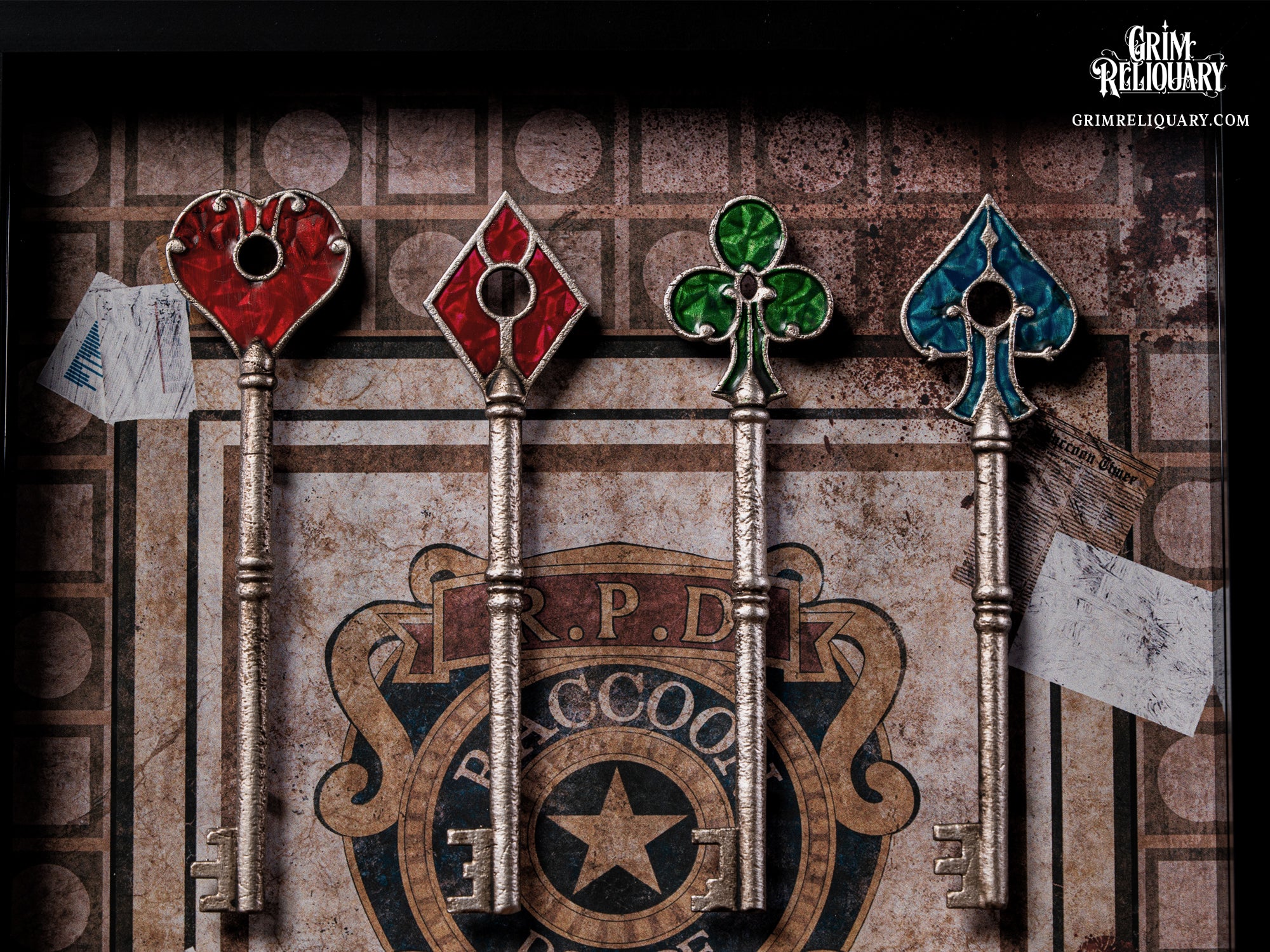 R.P.D. Key Collection Framed Display