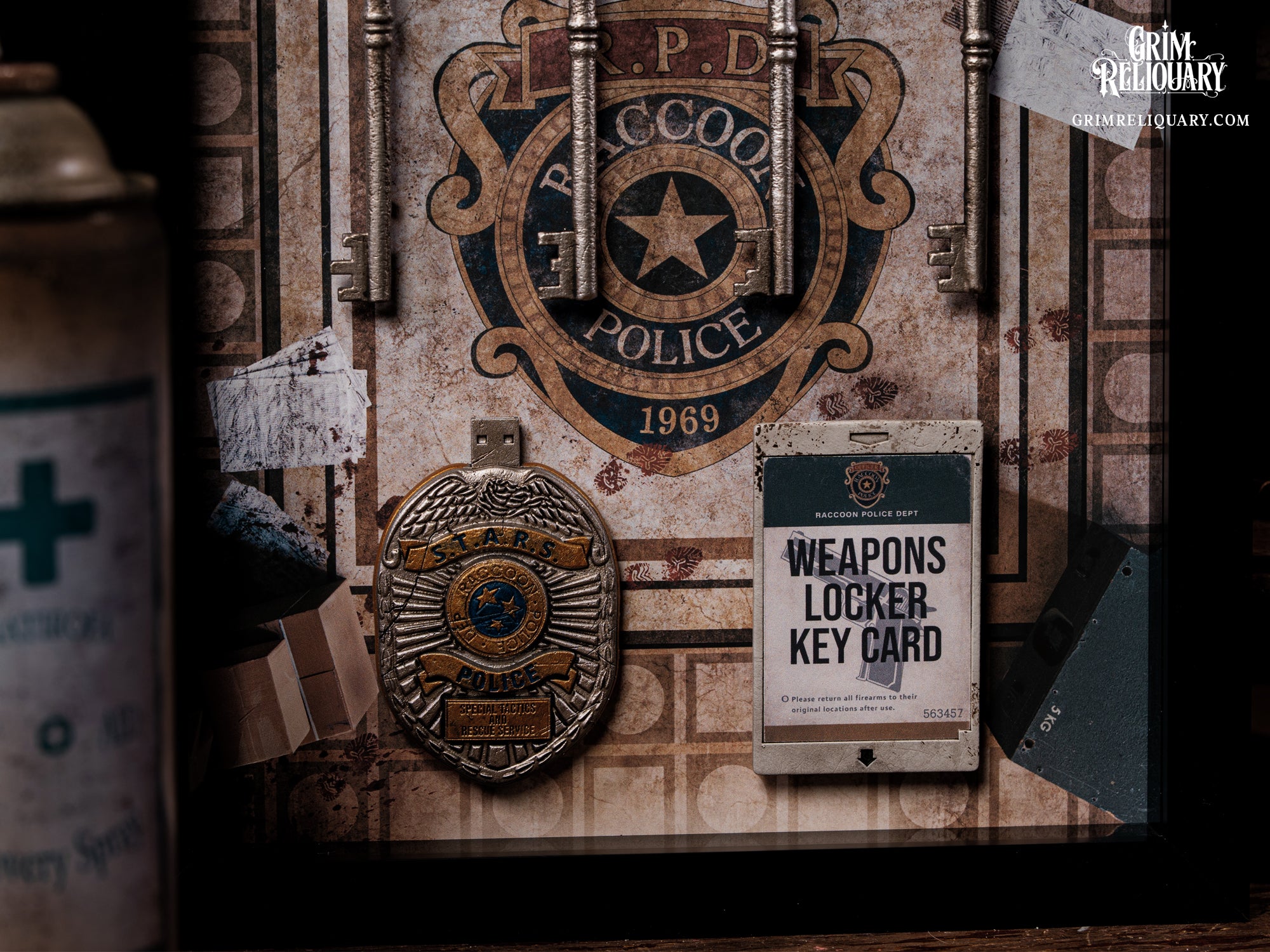 R.P.D. Key Collection Framed Display