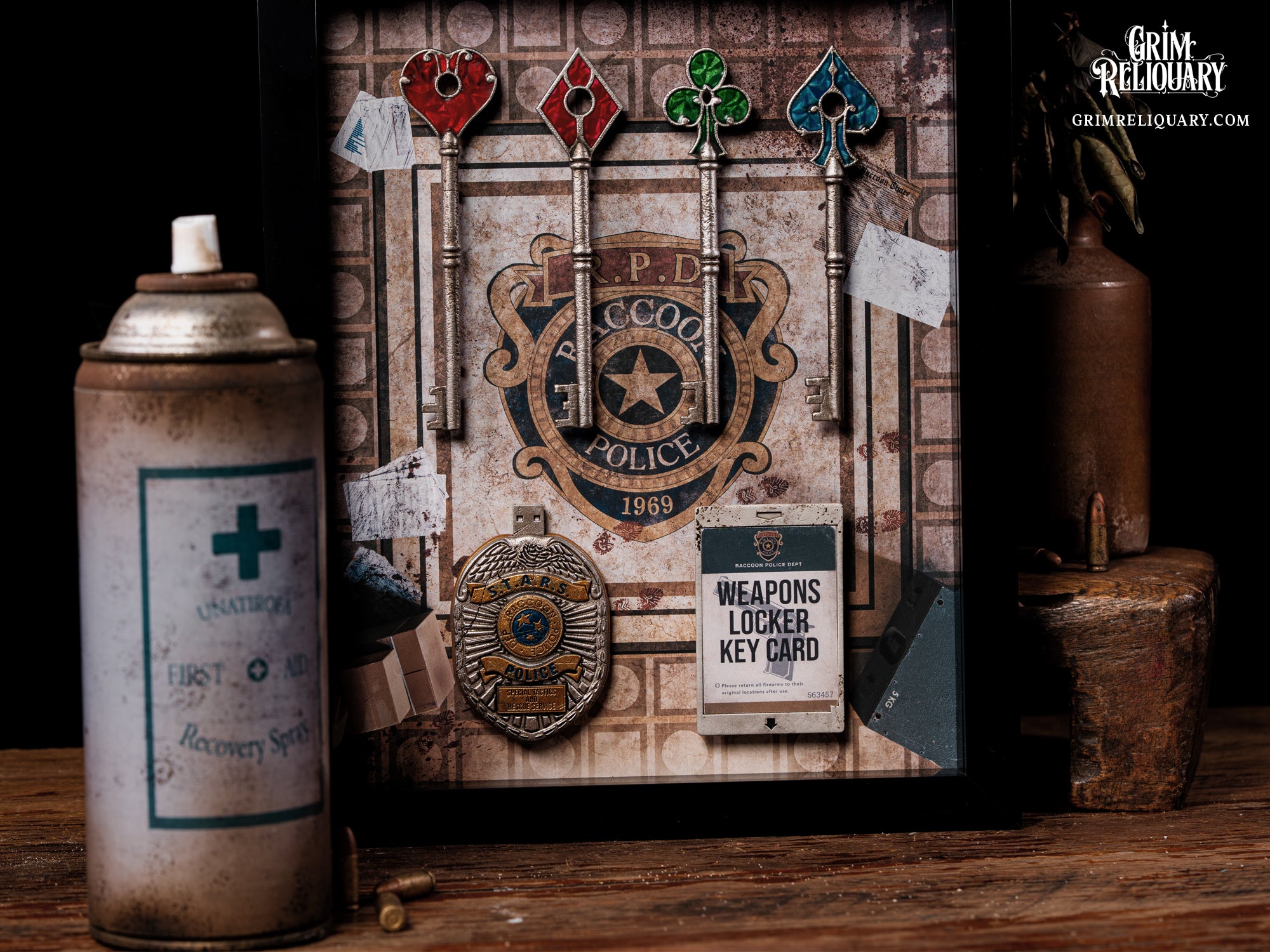 R.P.D. Key Collection Framed Display
