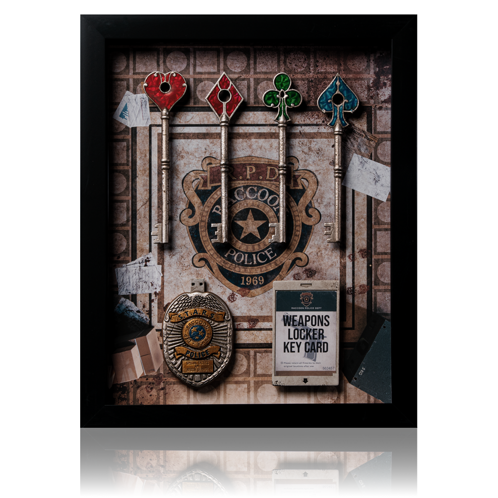 R.P.D. Key Collection Framed Display