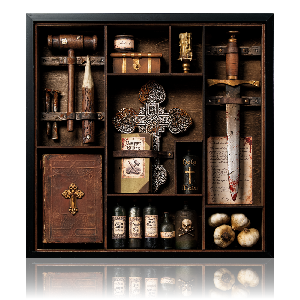 Vampire Hunter Kit Framed Display