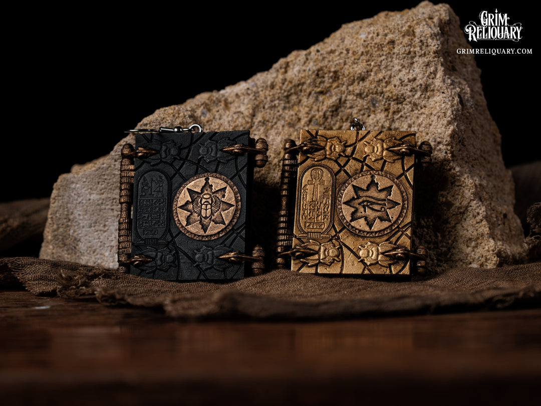 Books of Life & Death Earrings