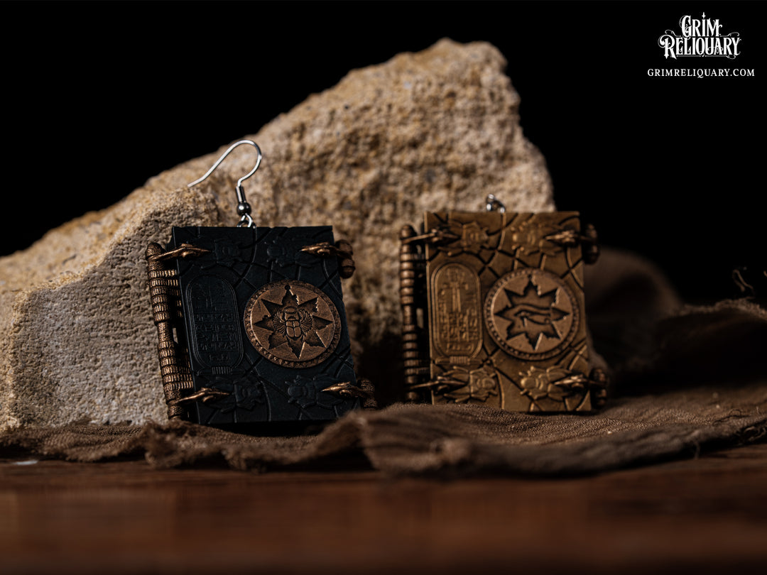 Books of Life & Death Earrings