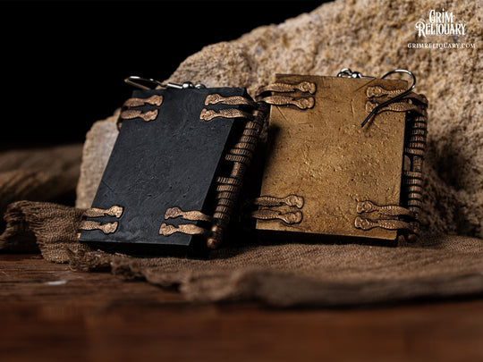 Books of Life & Death Earrings