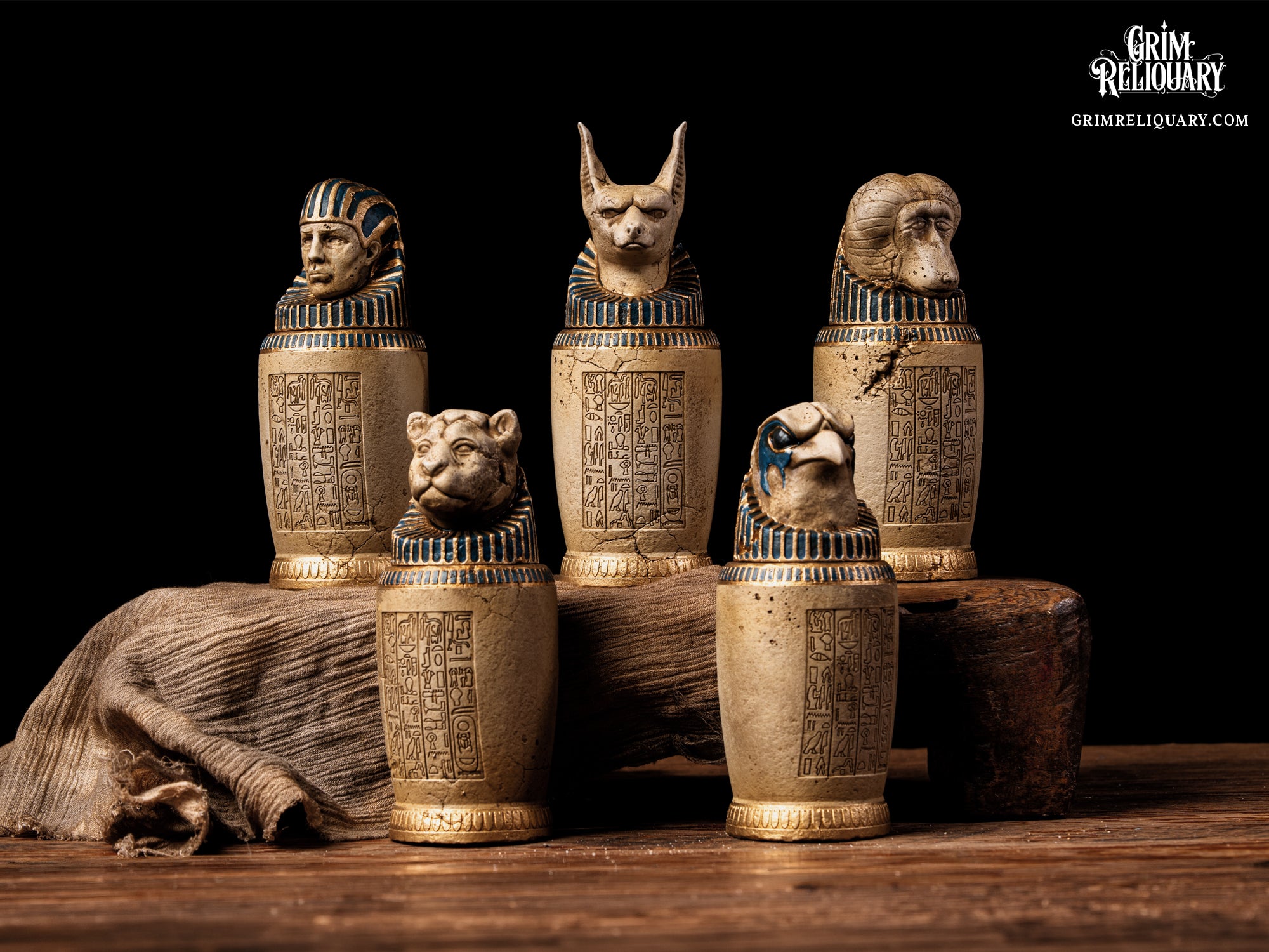 Anck-Su-Namun Canopic Jar Set Replica