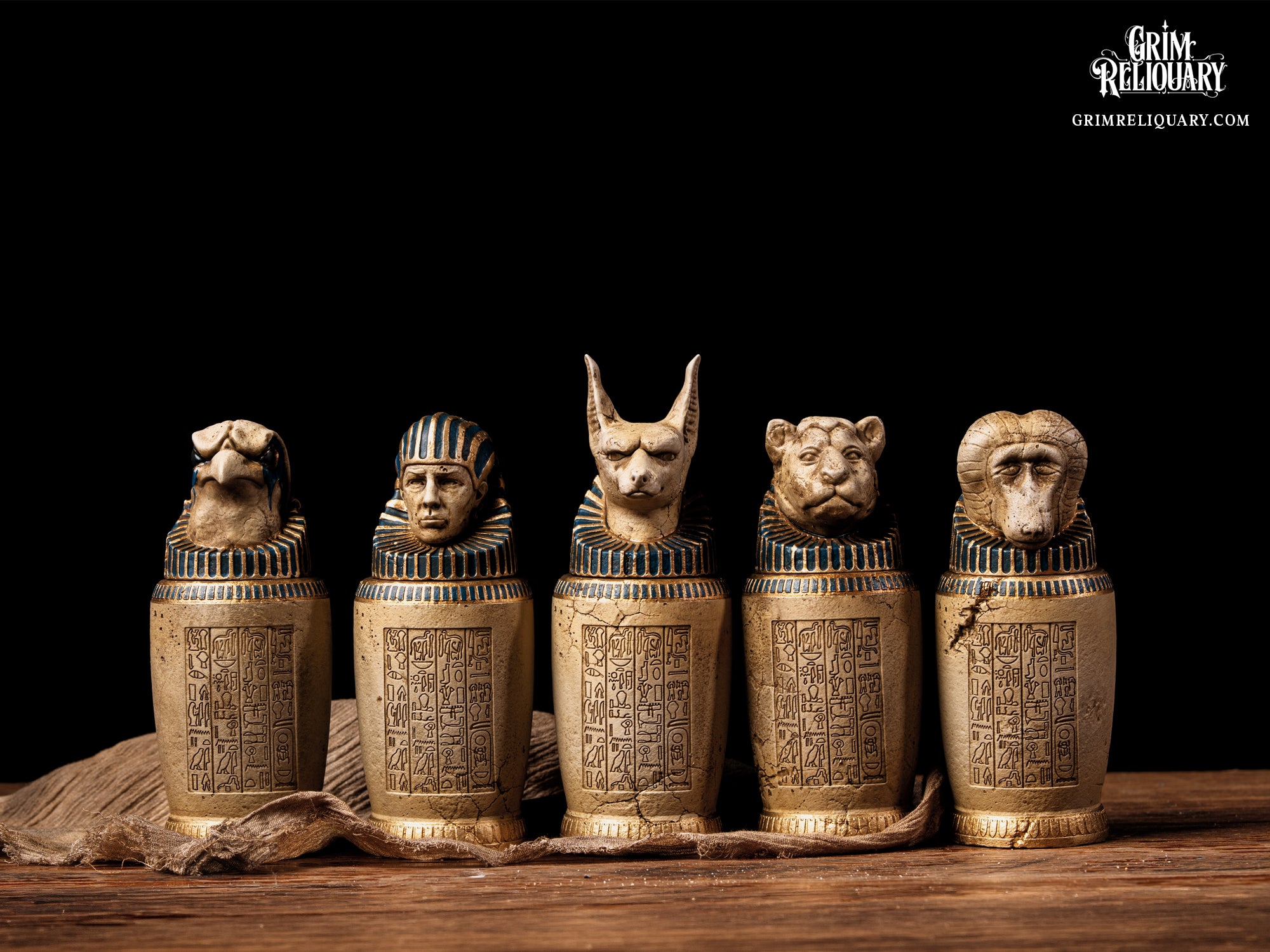 Anck-Su-Namun Canopic Jar Set Replica