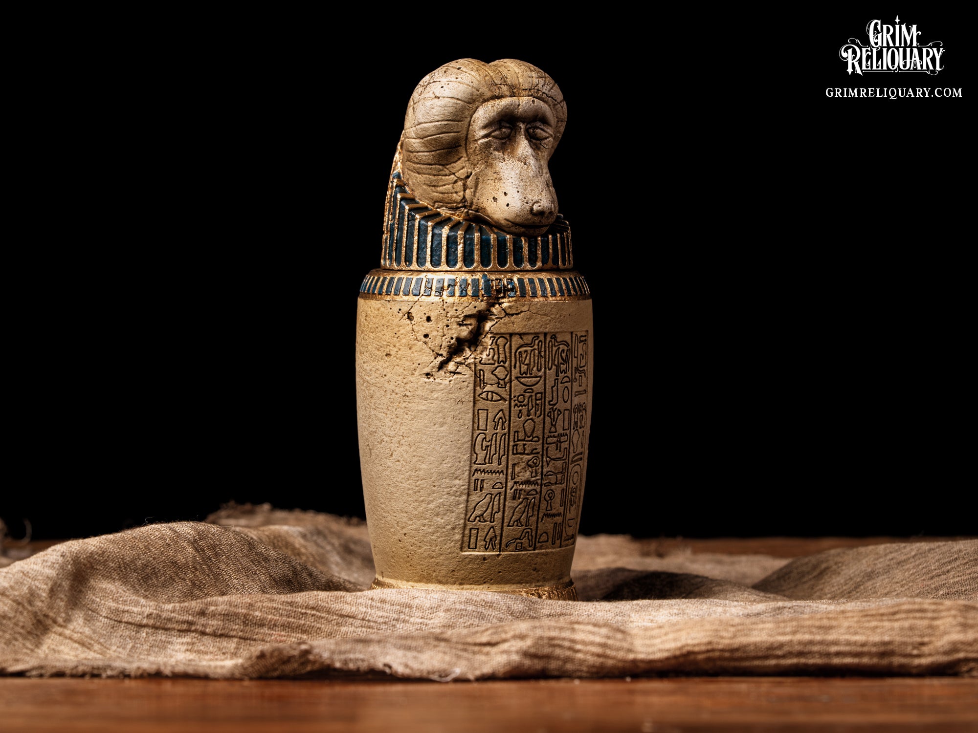 Anck-Su-Namun Canopic Jar Set Replica – Grim Reliquary