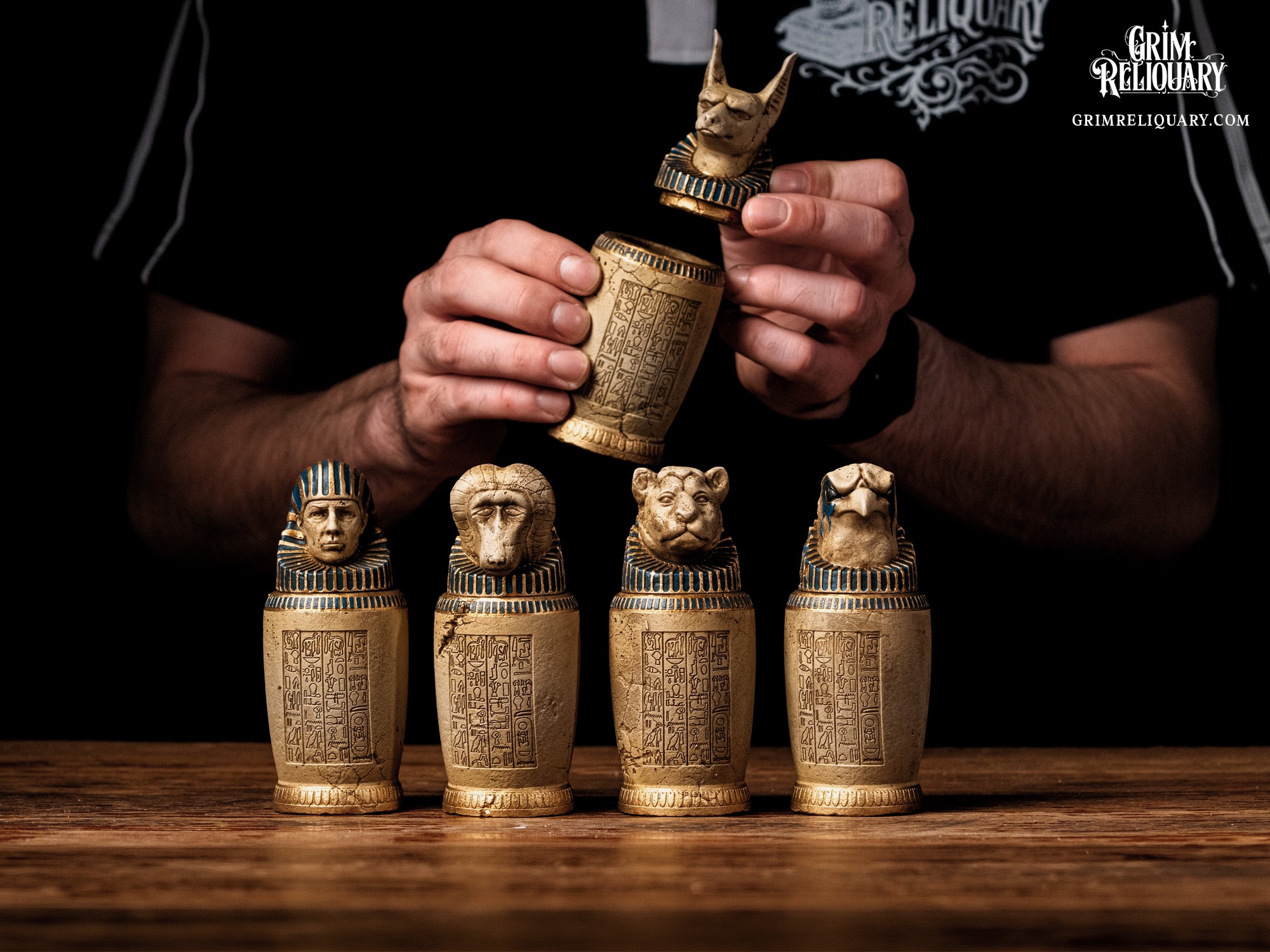 Anck-Su-Namun Canopic Jar Set Replica