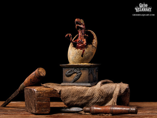 Hatching Velociraptor Figure