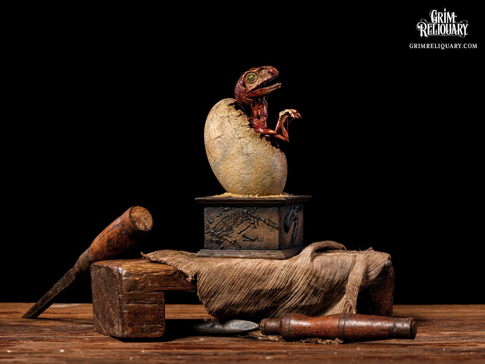 Hatching Velociraptor Figure