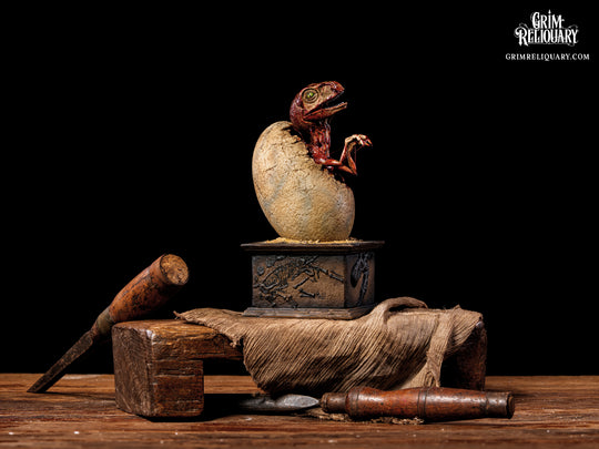 Hatching Velociraptor Figure