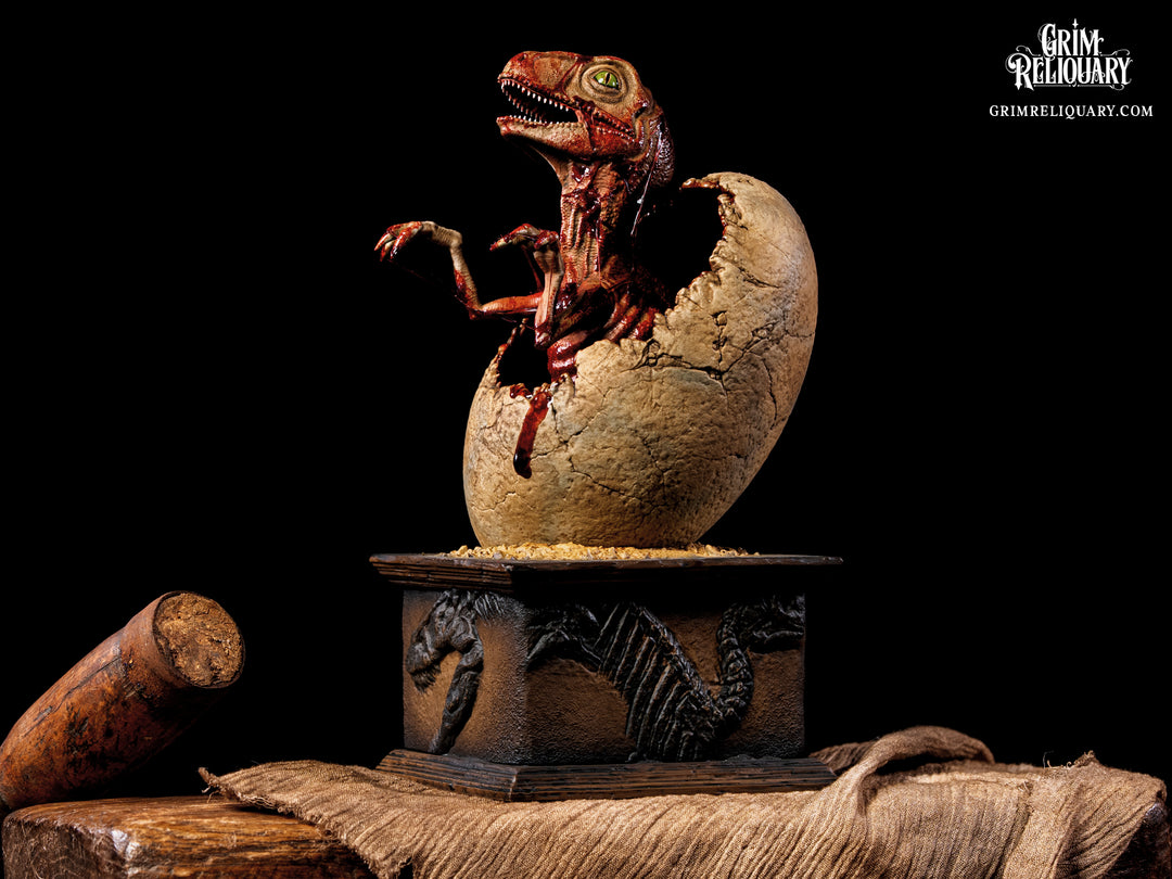 Hatching Velociraptor Figure
