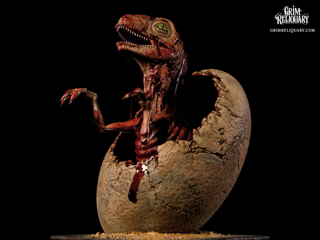Hatching Velociraptor Figure