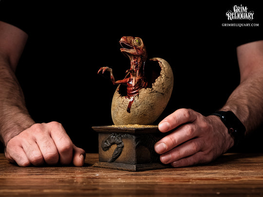 Hatching Velociraptor Figure