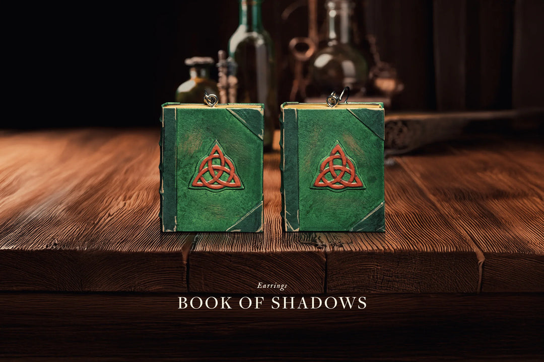 Book of Shadows Earrings - Grim Reliquary