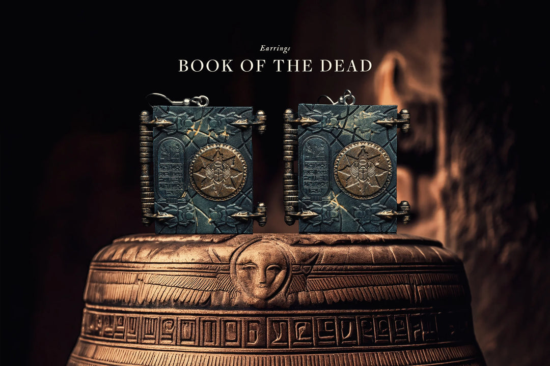 Book of the Dead Earrings - Grim Reliquary