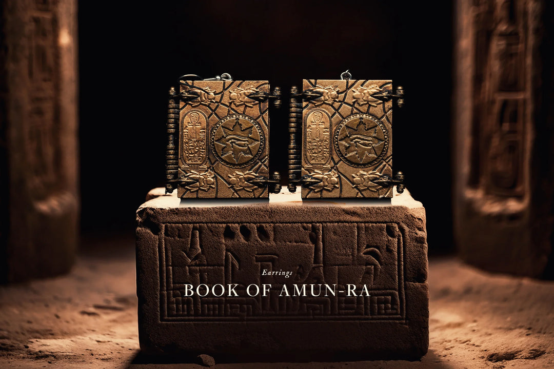 Book of Amun-Ra Earrings - Grim Reliquary
