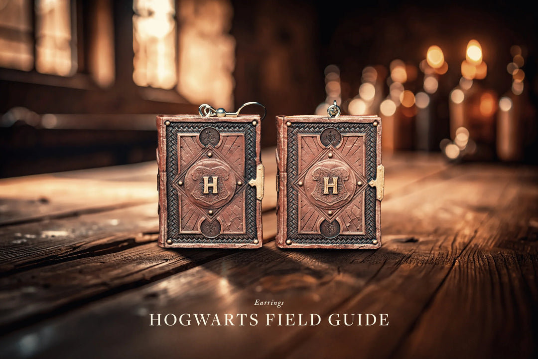 Hogwarts Field Guide Earrings - Grim Reliquary