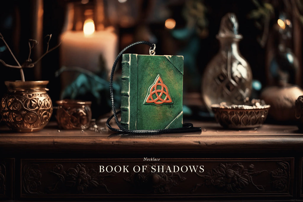 Handmade Book of Shadows Necklace - Charmed Inspired Jewelry